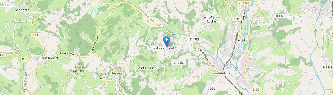 Vars-sur-Roseix - Carte