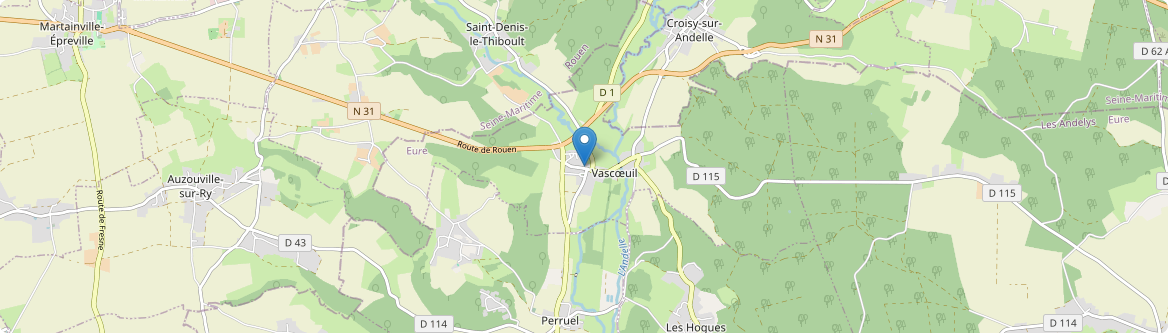 Vascœuil - Carte