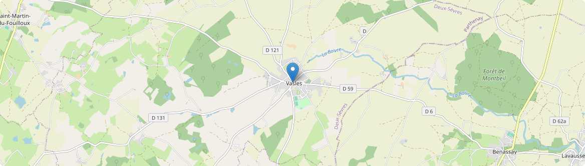 Vasles - Carte