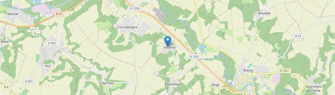 Vasseny - Carte