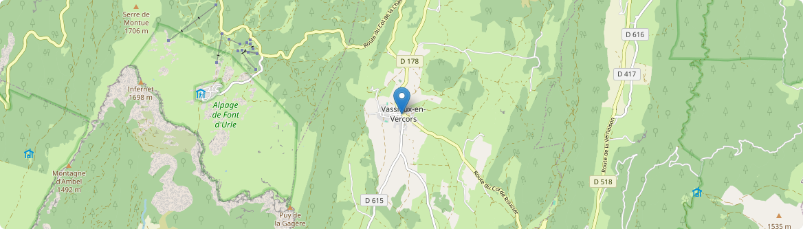 Vassieux-en-Vercors - Carte
