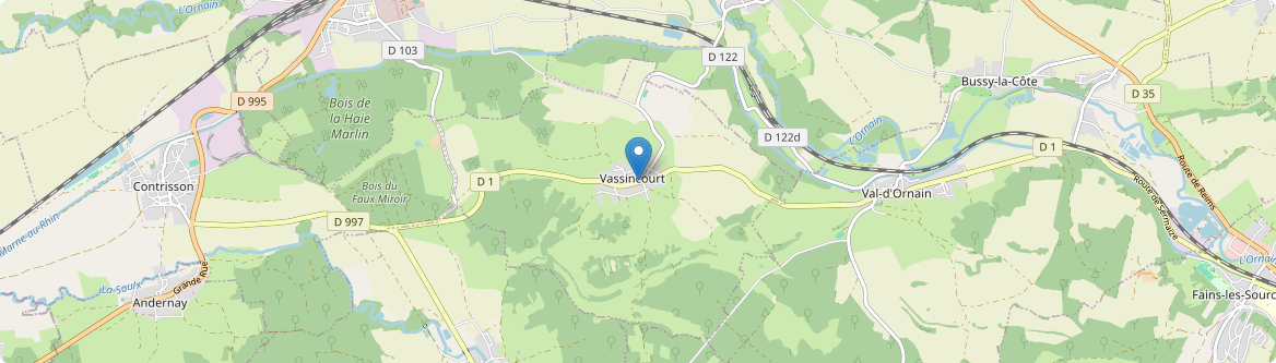 Vassincourt - Carte