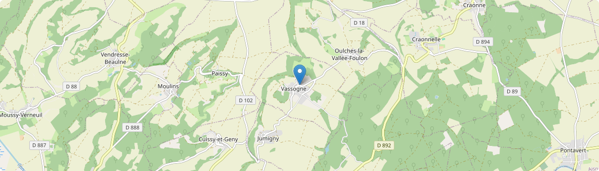 Vassogne - Carte