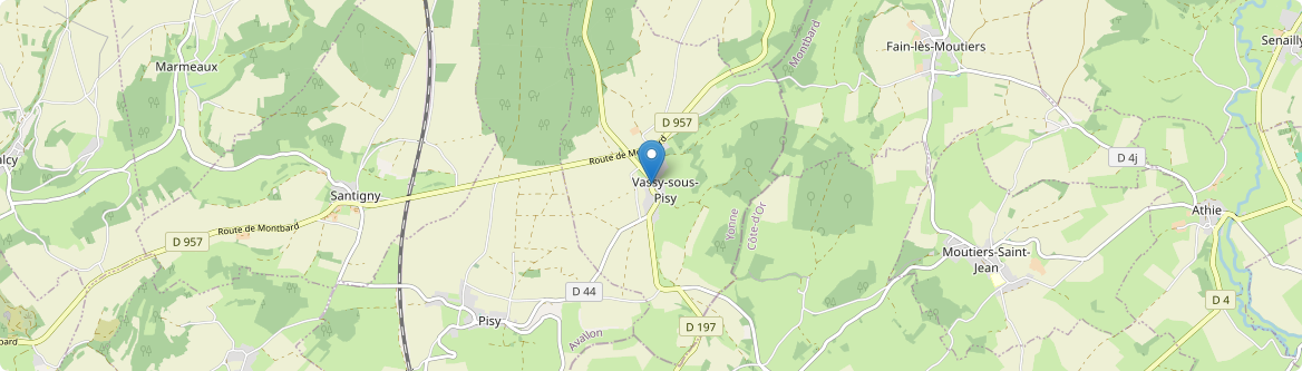 Vassy-sous-Pisy - Carte