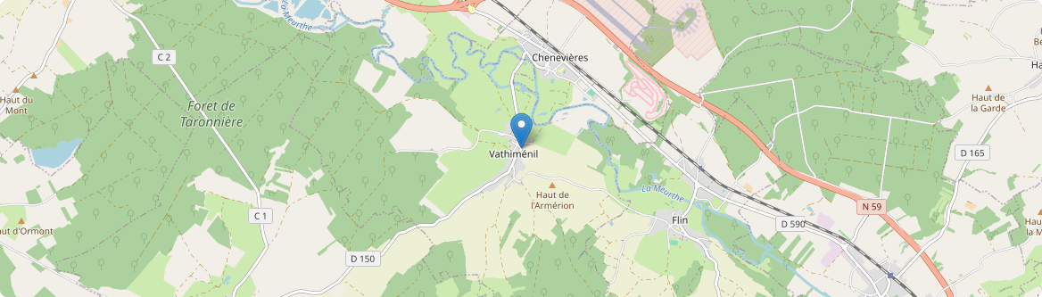 Vathiménil - Carte