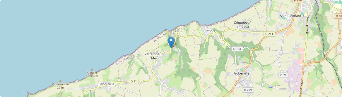 Vattetot-sur-Mer - Carte
