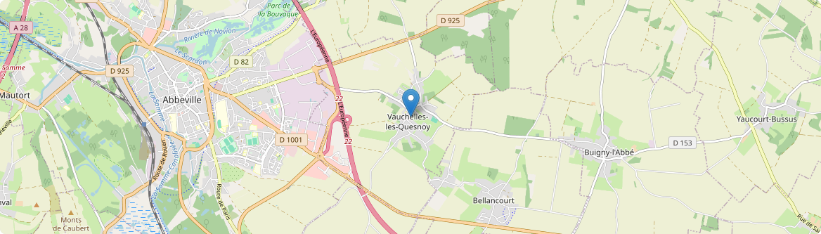 Vauchelles-les-Quesnoy - Carte