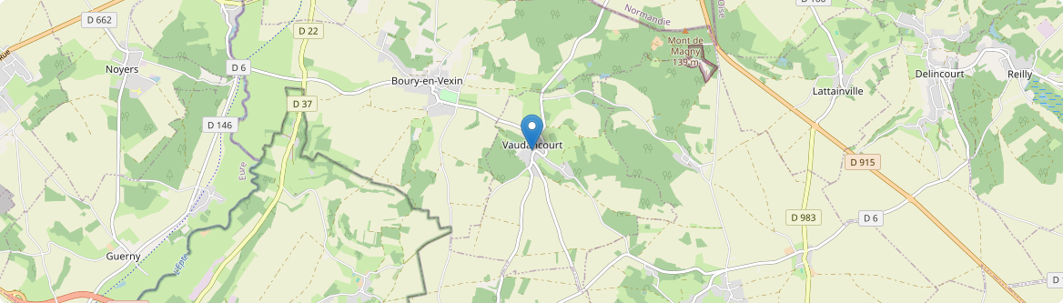 Vaudancourt - Carte