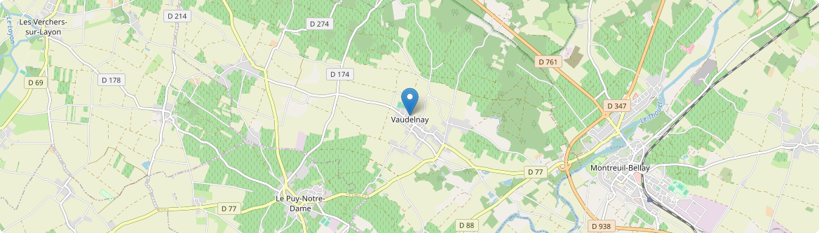 Vaudelnay - Carte