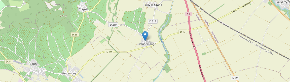 Vaudemange - Carte