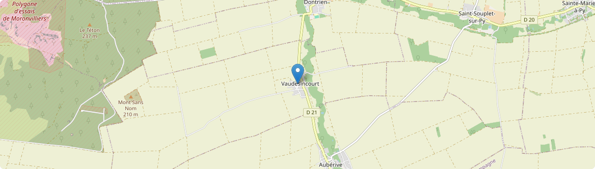 Vaudesincourt - Carte