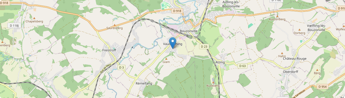 Vaudreching - Carte