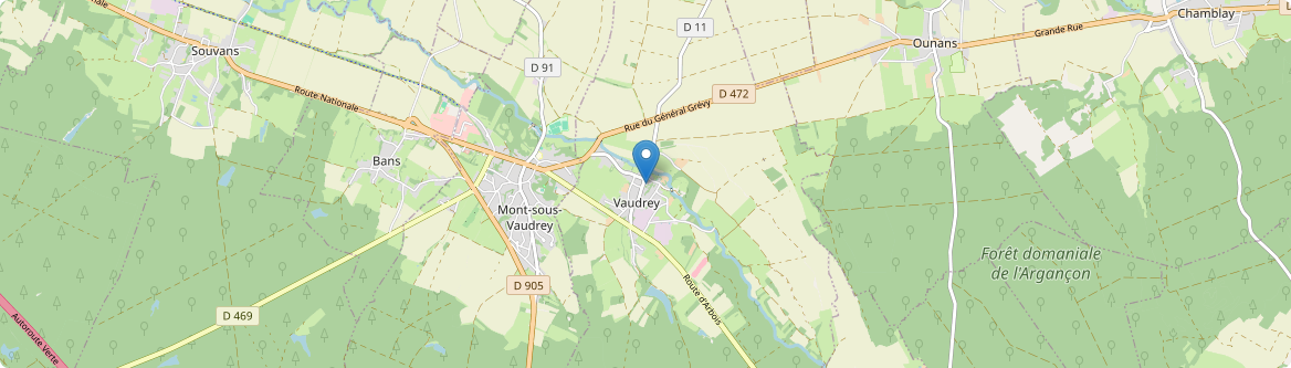 Vaudrey - Carte