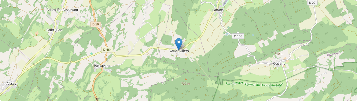 Vaudrivillers - Carte
