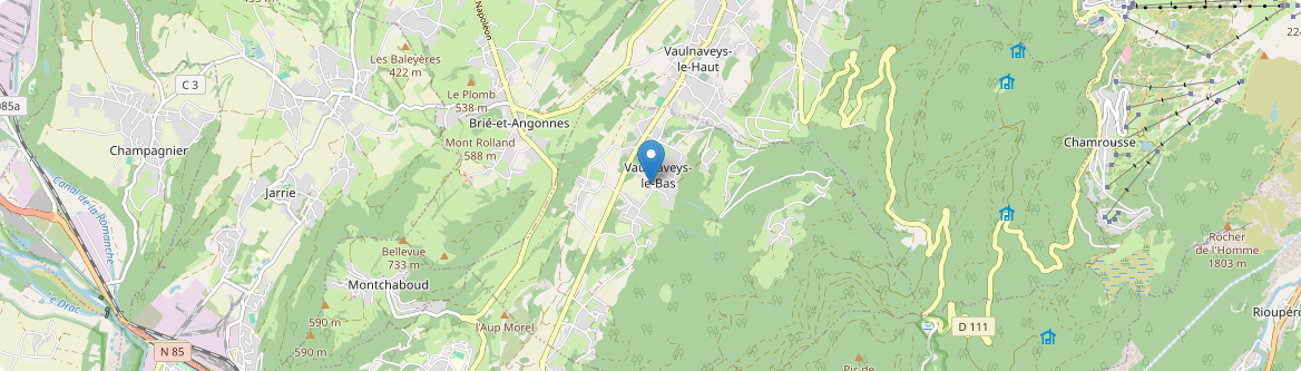 Vaulnaveys-le-Bas - Carte