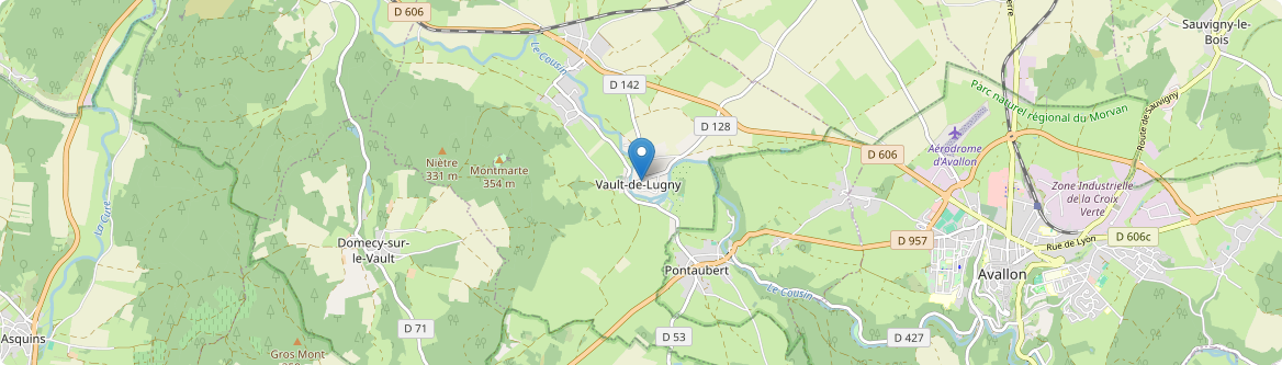 Vault-de-Lugny - Carte