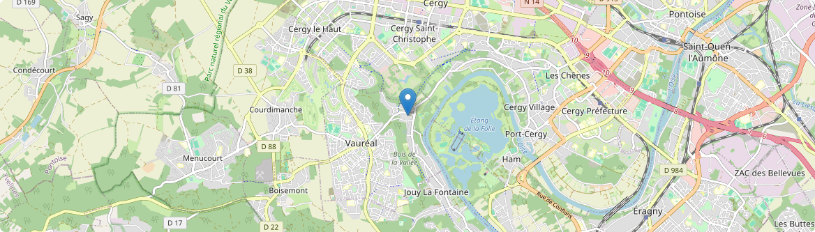 Vauréal - Carte