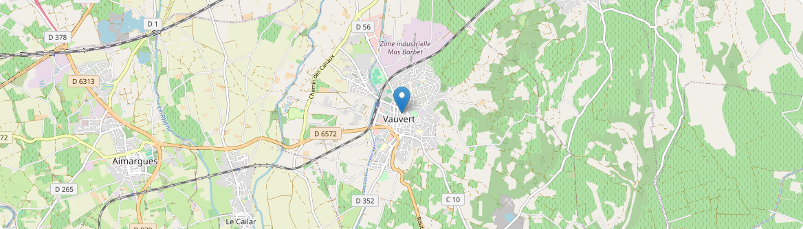 Vauvert - Carte