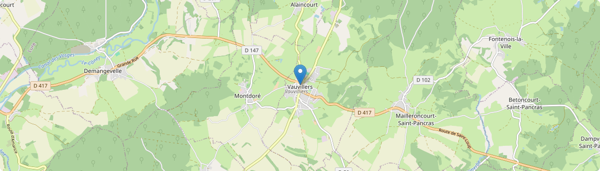 Vauvillers - Carte