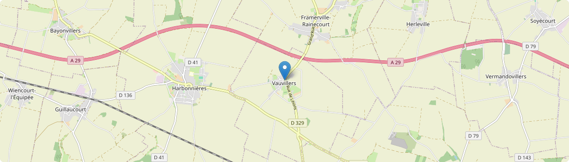 Vauvillers - Carte