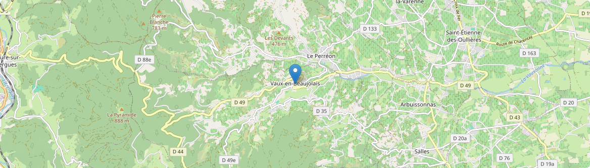 Vaux-en-Beaujolais - Carte