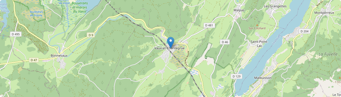 Vaux-et-Chantegrue - Carte