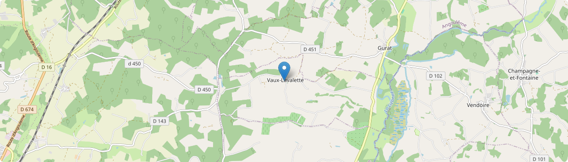 Vaux-Lavalette - Carte