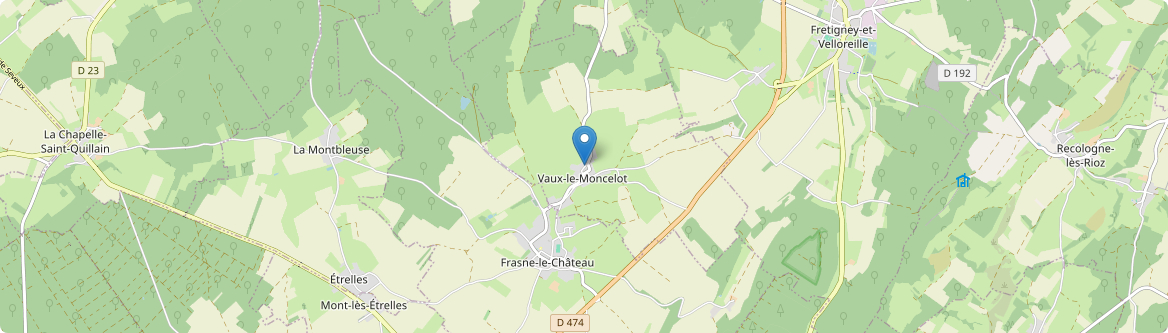 Vaux-le-Moncelot - Carte