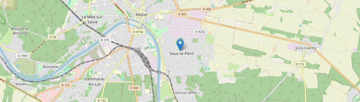 Vaux-le-Pénil - Carte