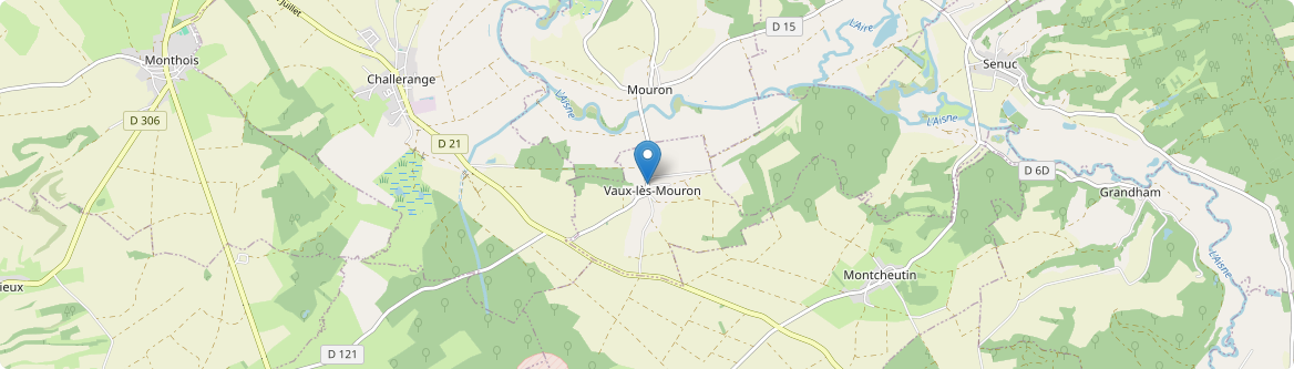 Vaux-lès-Mouron - Carte