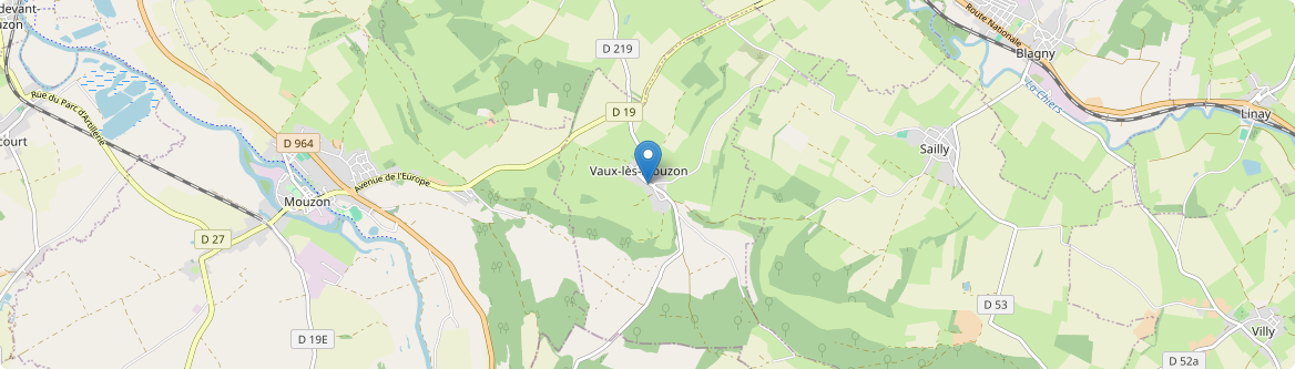 Vaux-lès-Mouzon - Carte