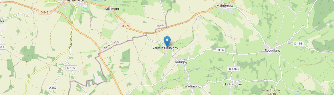 Vaux-lès-Rubigny - Carte