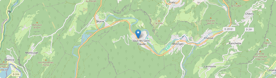 Vaux-lès-Saint-Claude - Carte
