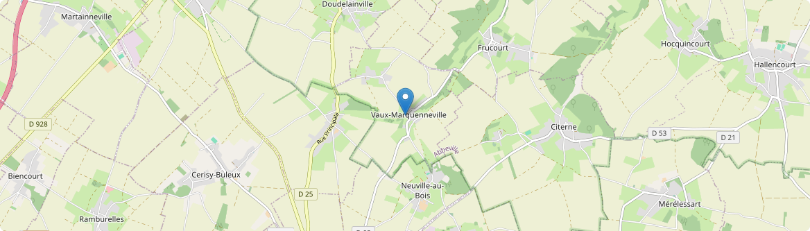 Vaux-Marquenneville - Carte