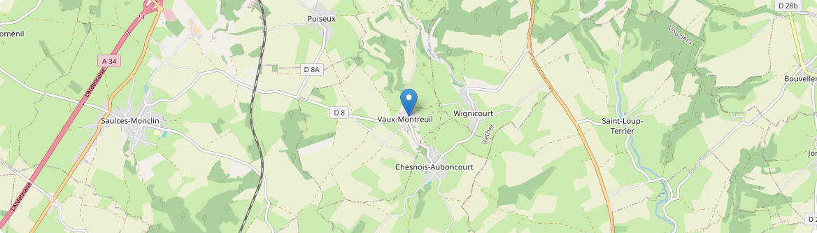 Vaux-Montreuil - Carte