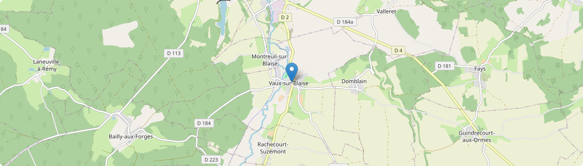Vaux-sur-Blaise - Carte
