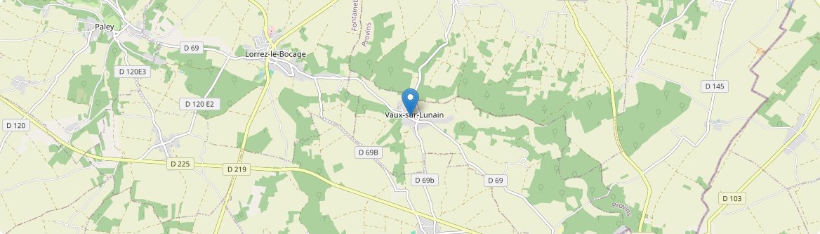Vaux-sur-Lunain - Carte