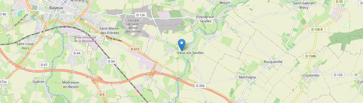 Vaux-sur-Seulles - Carte