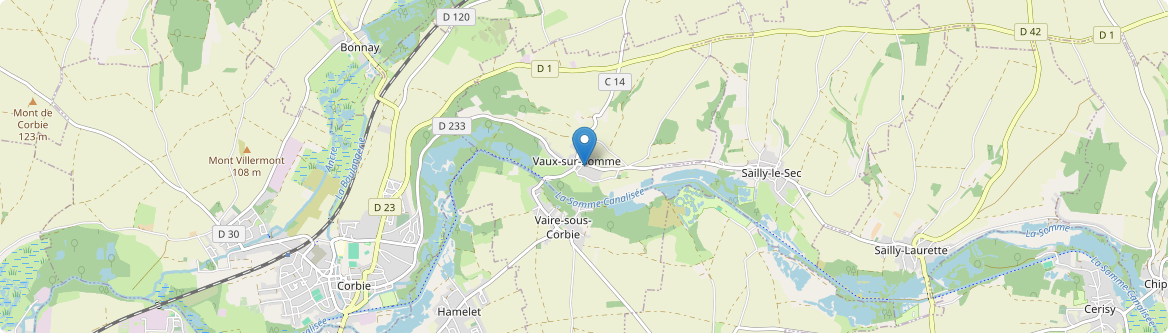 Vaux-sur-Somme - Carte