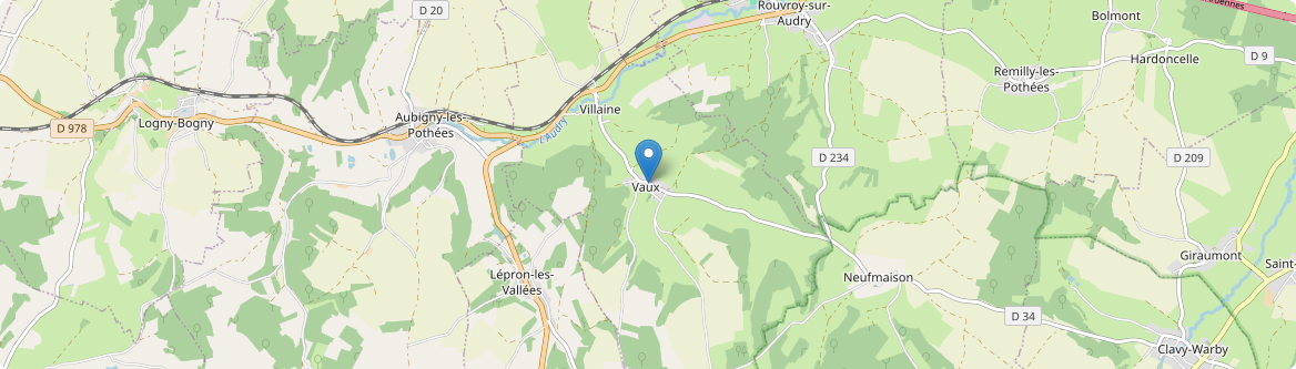 Vaux-Villaine - Carte
