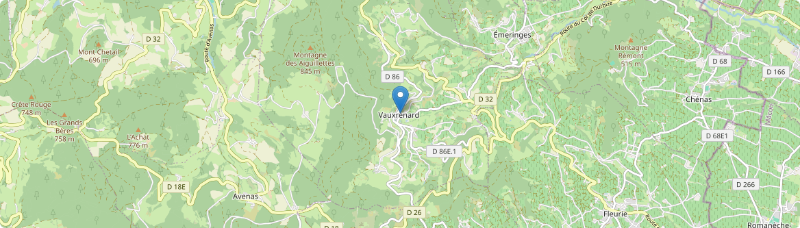 Vauxrenard - Carte