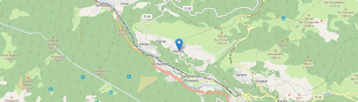 Vaychis - Carte