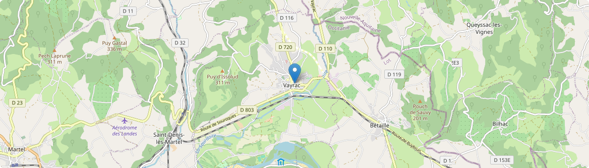 Vayrac - Carte