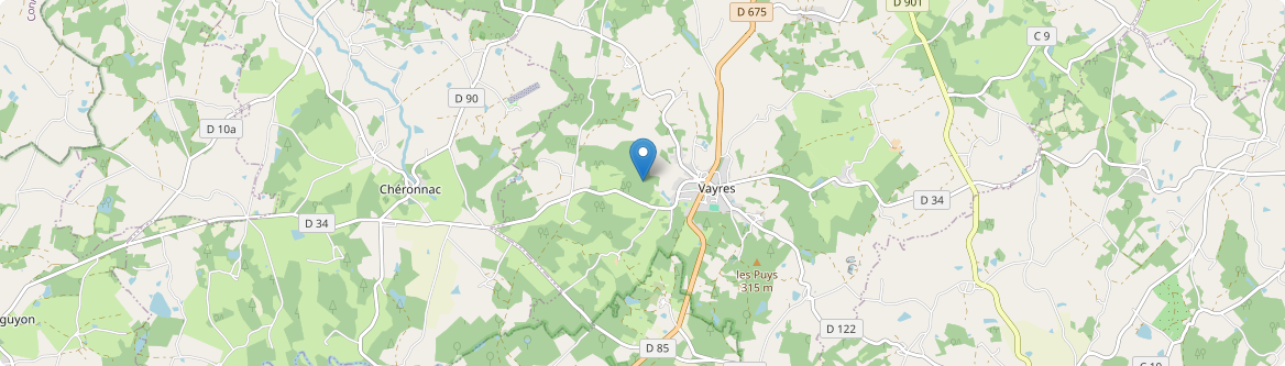 Vayres - Carte