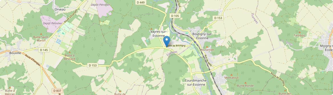 Vayres-sur-Essonne - Carte