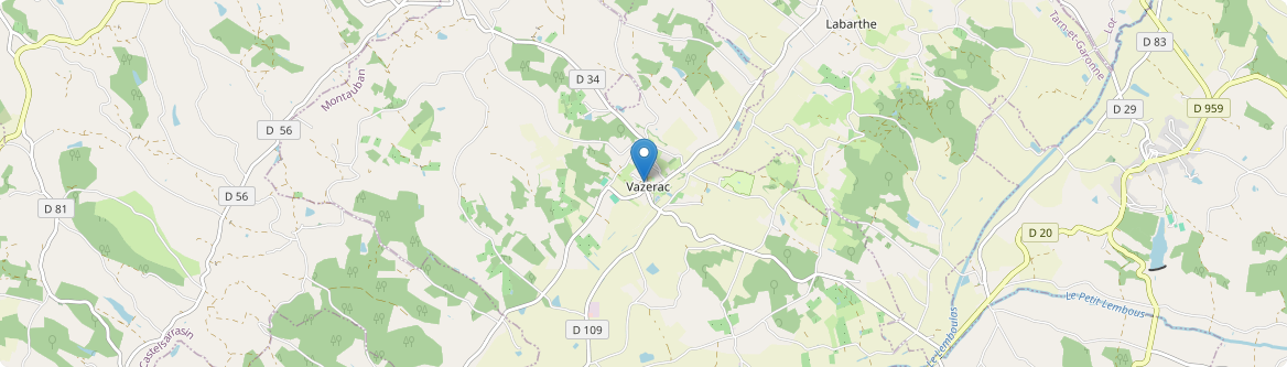 Vazerac - Carte