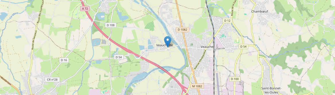 Veauchette - Carte