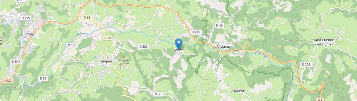Vebret - Carte