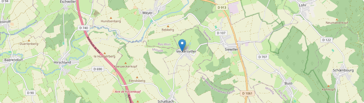 Veckersviller - Carte