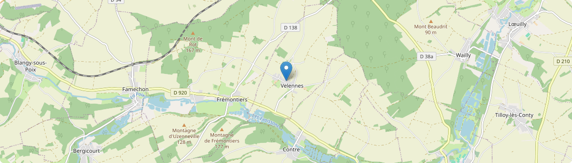Velennes - Carte